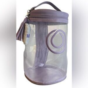 Transparent Purple Cylinder Bag Monat